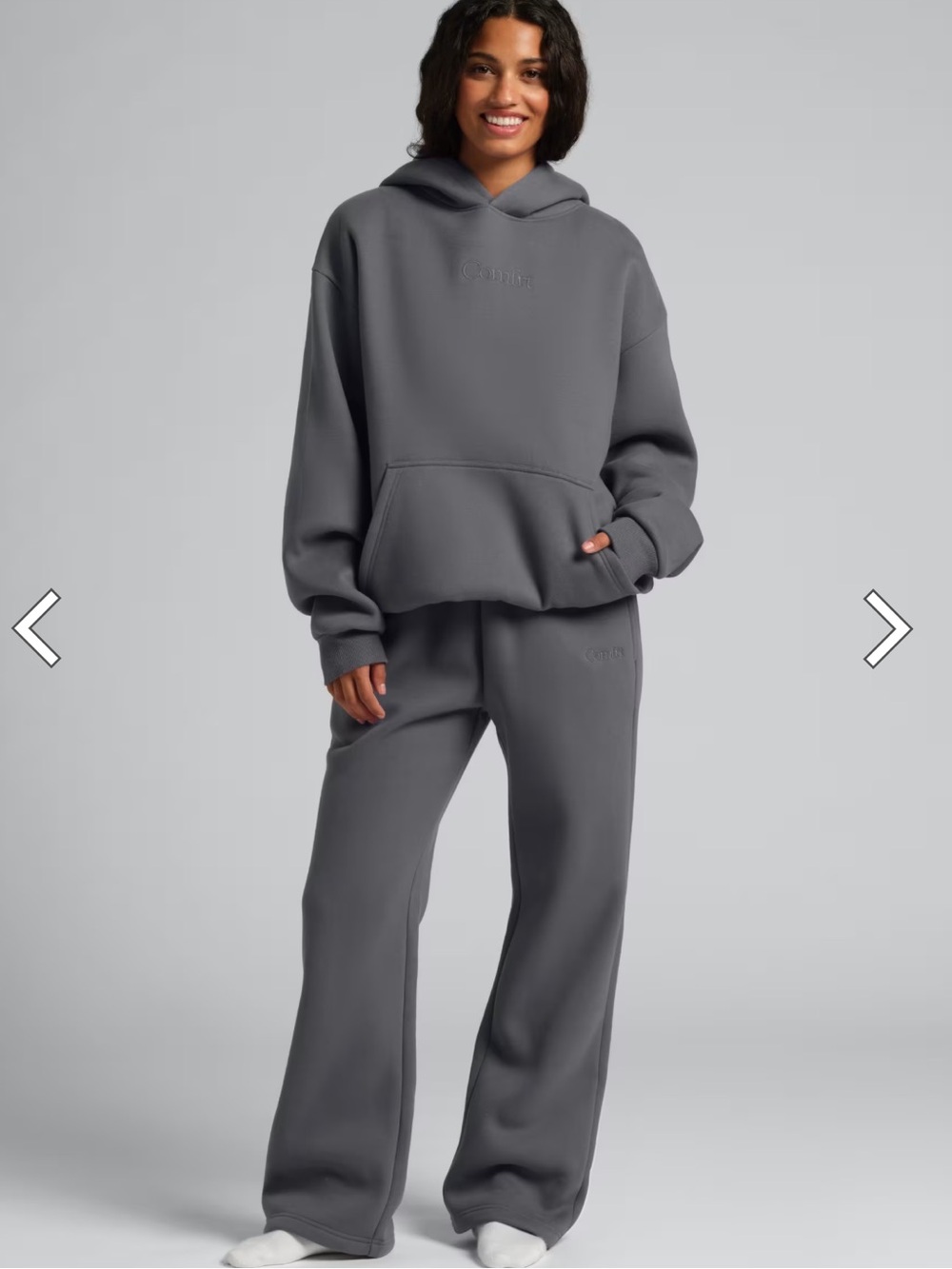 Comfrt Signature hoodie & jogger set in Steel Grey size Medium